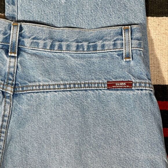 31w 80s‎ USA Vintage Ozark Mountain bareback tapered leg jeans - Picture 3 of 10